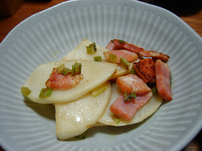 かぶらとベーコン