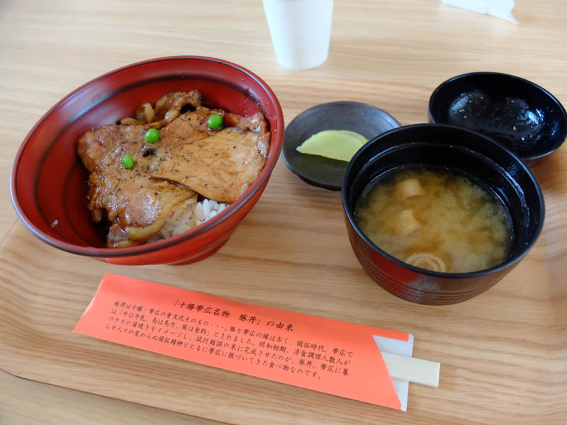 道の駅おとふけで帯広名物豚丼