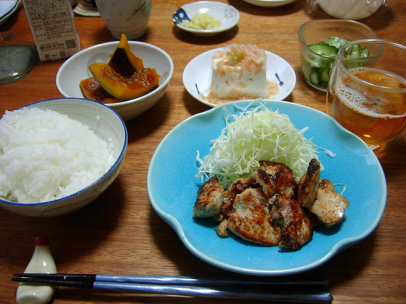 鶏肉の黒胡椒焼き