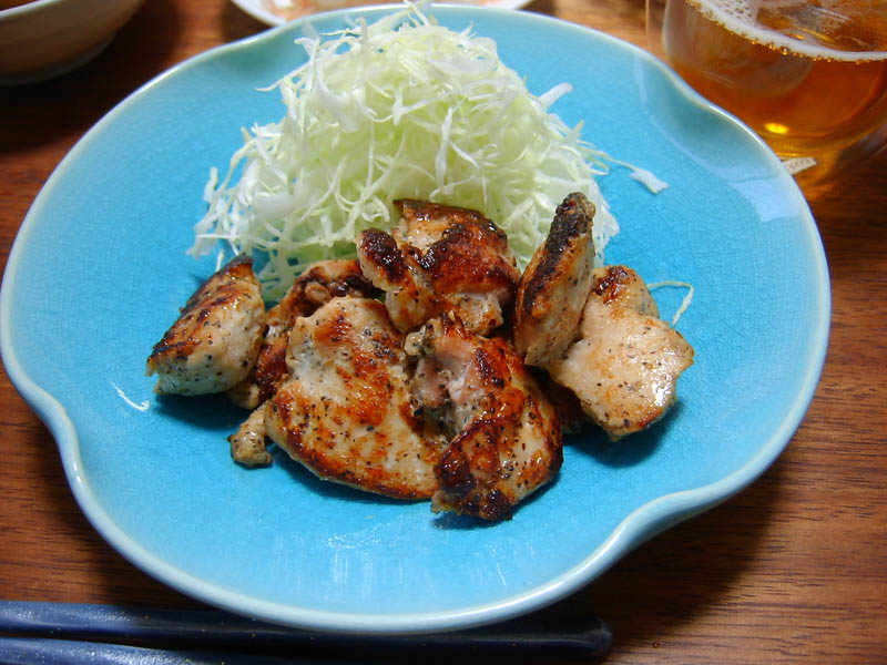 鶏肉の黒胡椒焼き