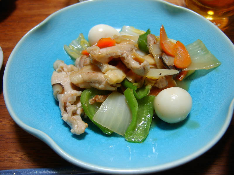 ●豚肉とうずら入り八宝菜