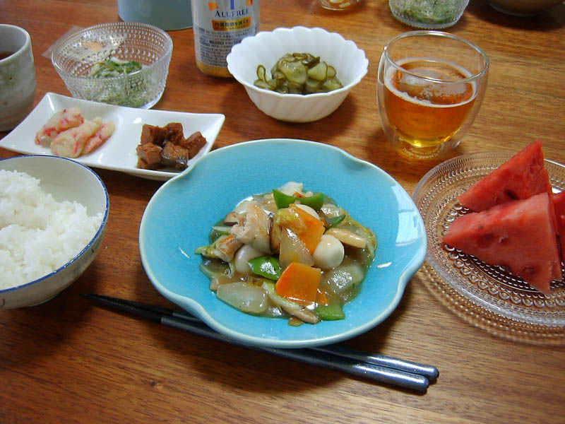 うずら卵入り八宝菜