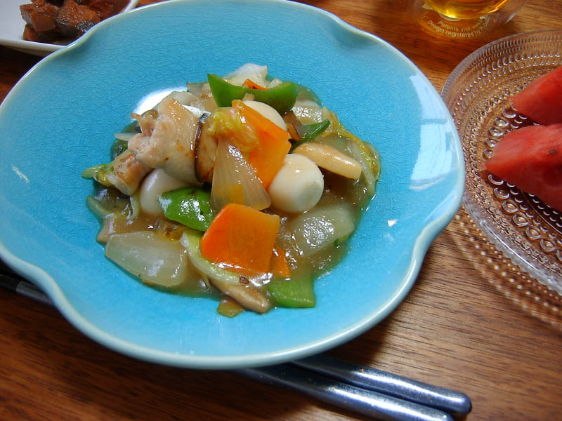 うずら卵入り八宝菜