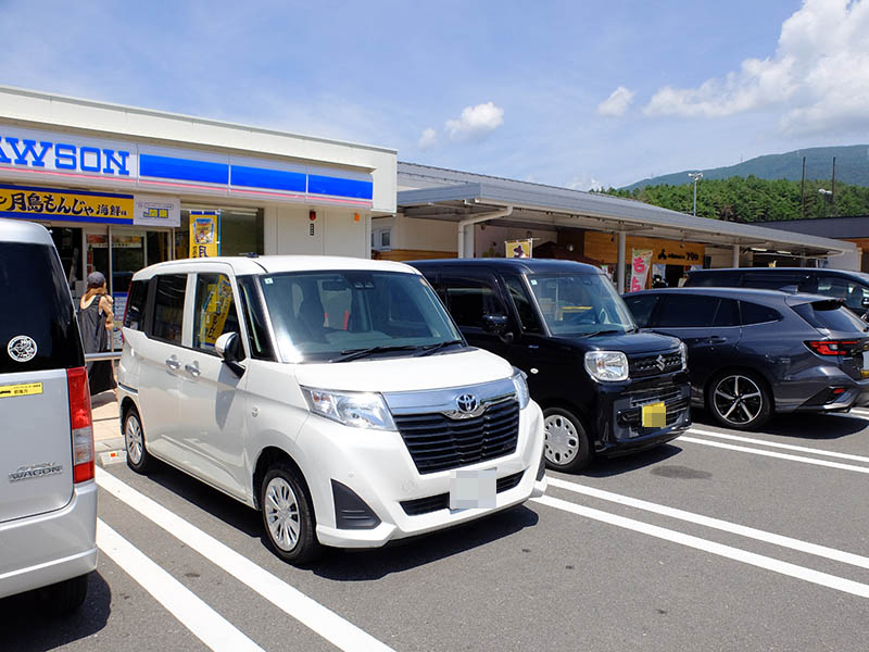 道の駅でソフトクリーム
