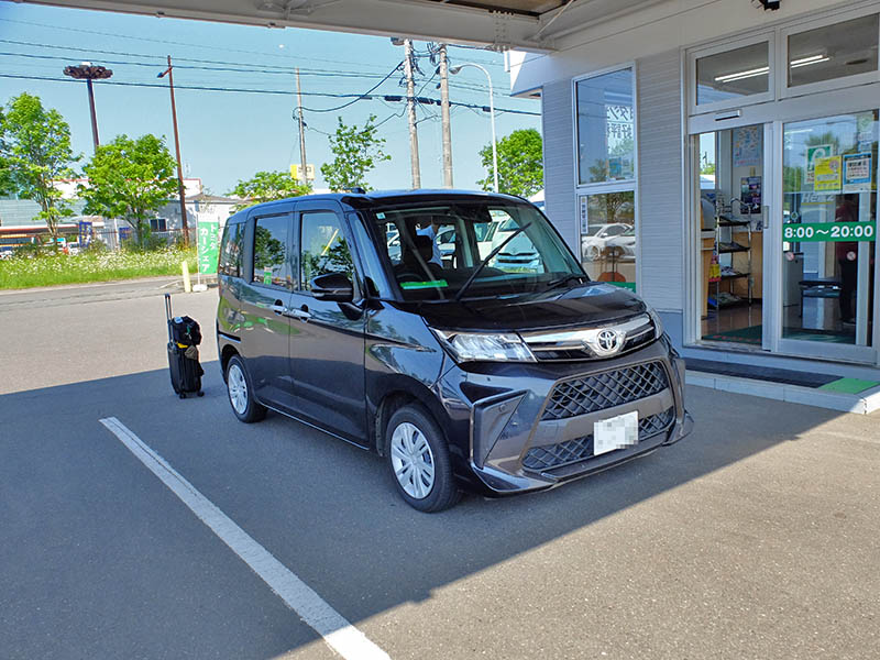 レンタカーを返却