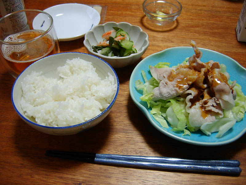 豚肉の冷しゃぶ