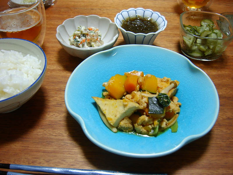 かぼちゃのそぼろあん