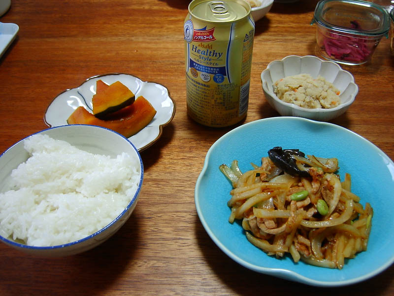 シャキシャキじゃが芋と豚肉の中華炒め