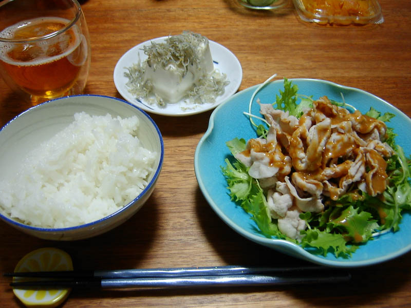 豚肉の冷しゃぶ