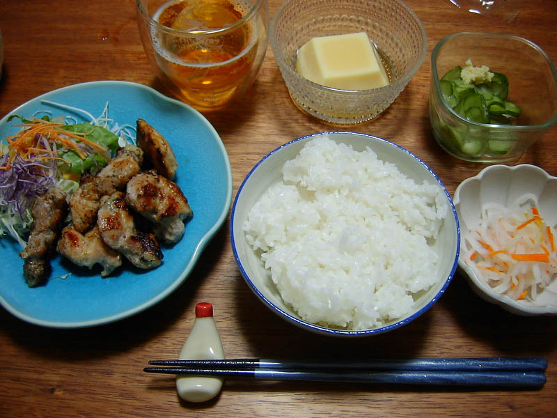 鶏肉の黒胡椒焼き