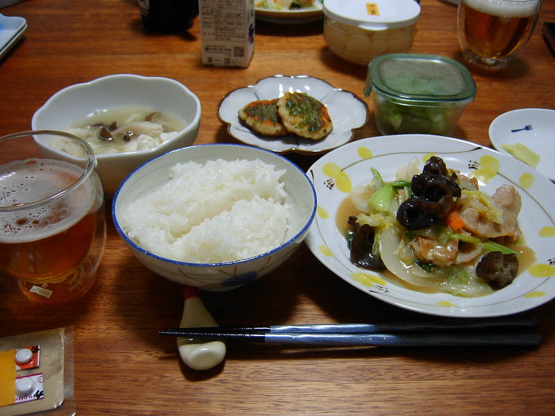 豚肉と5種野菜の中華あん