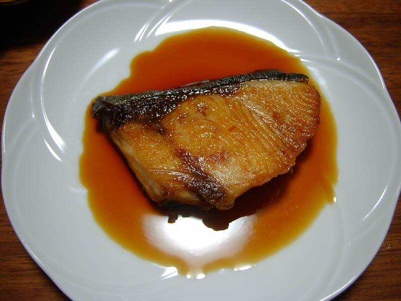 野菜の蒸篭蒸しとブリの照り焼き