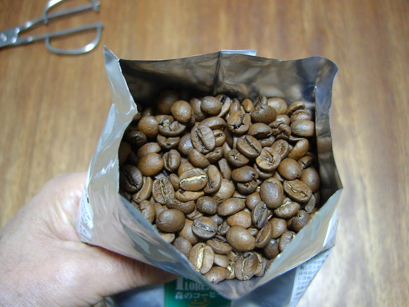 森のコーヒーを開封