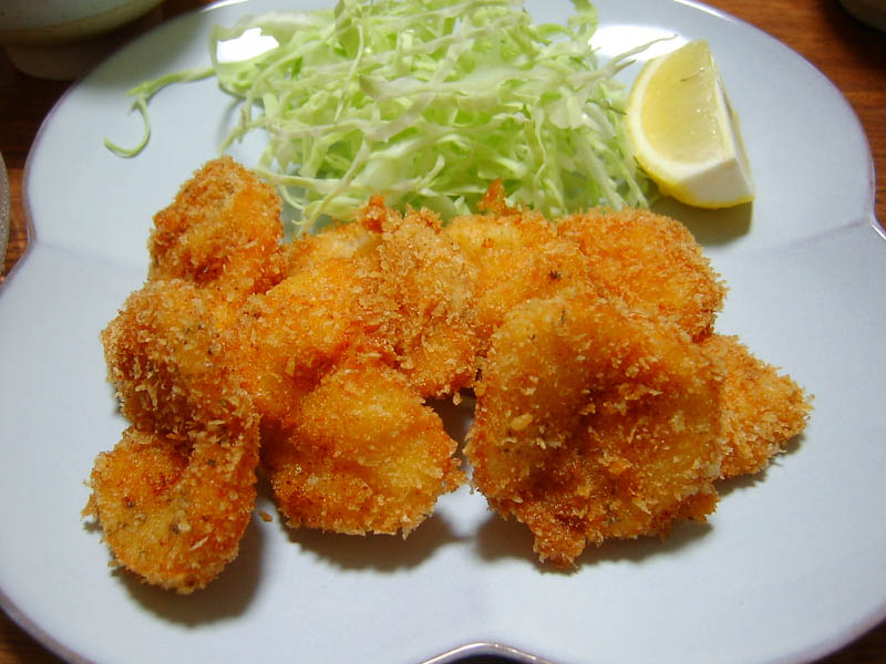 帆立貝柱のフライ