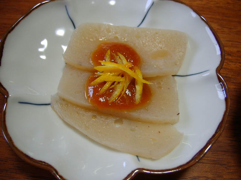 ゆずみそこんにゃく