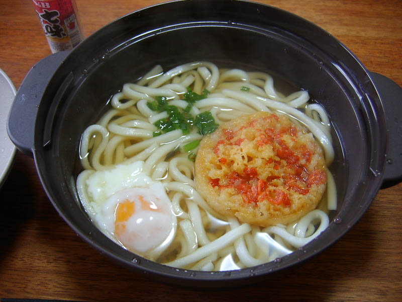 天ぷら月見うどん