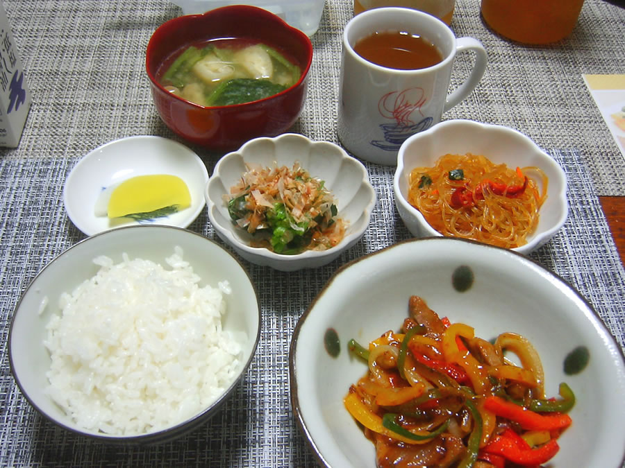 豚ヒレとカラフル野菜の甘酢炒め