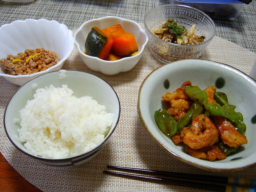 豚肉とピーマンの甘酢炒め