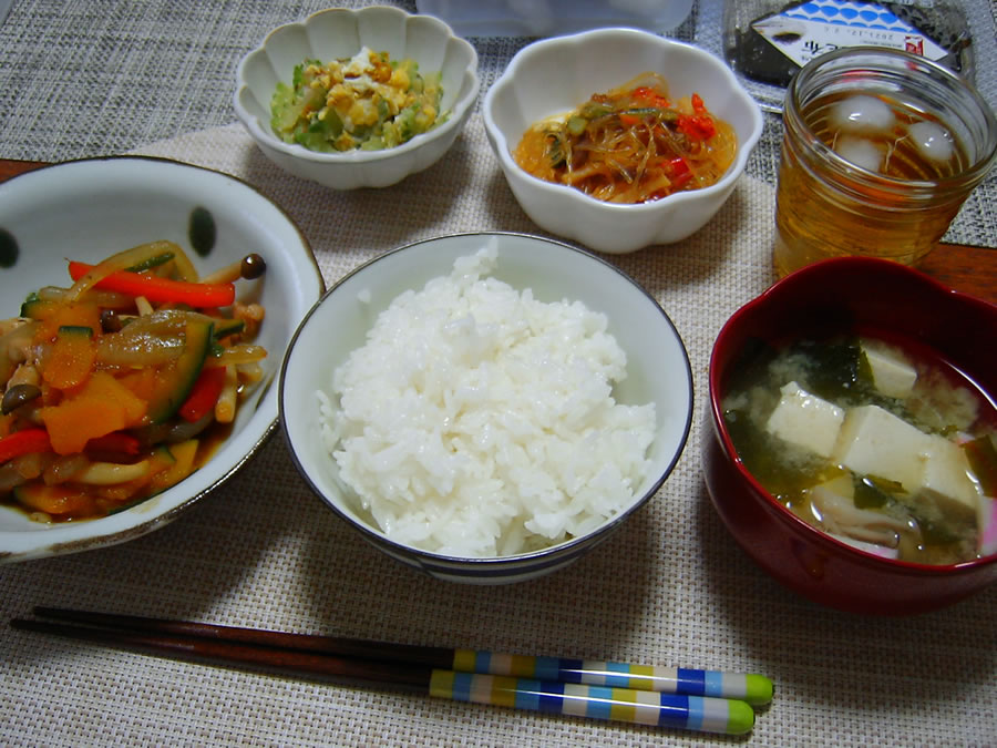 鶏肉とかぼちゃのカラフル炒め