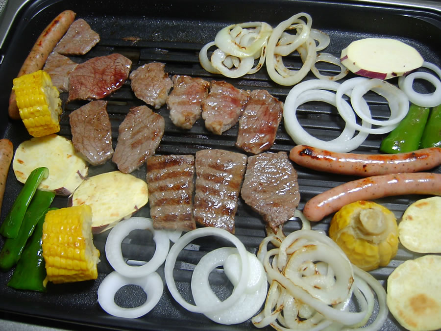 旭岳ビールと焼肉