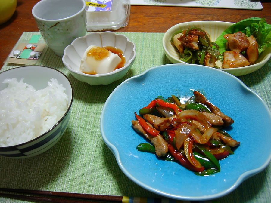 豚ヒレのカラフル野菜の甘酢炒め