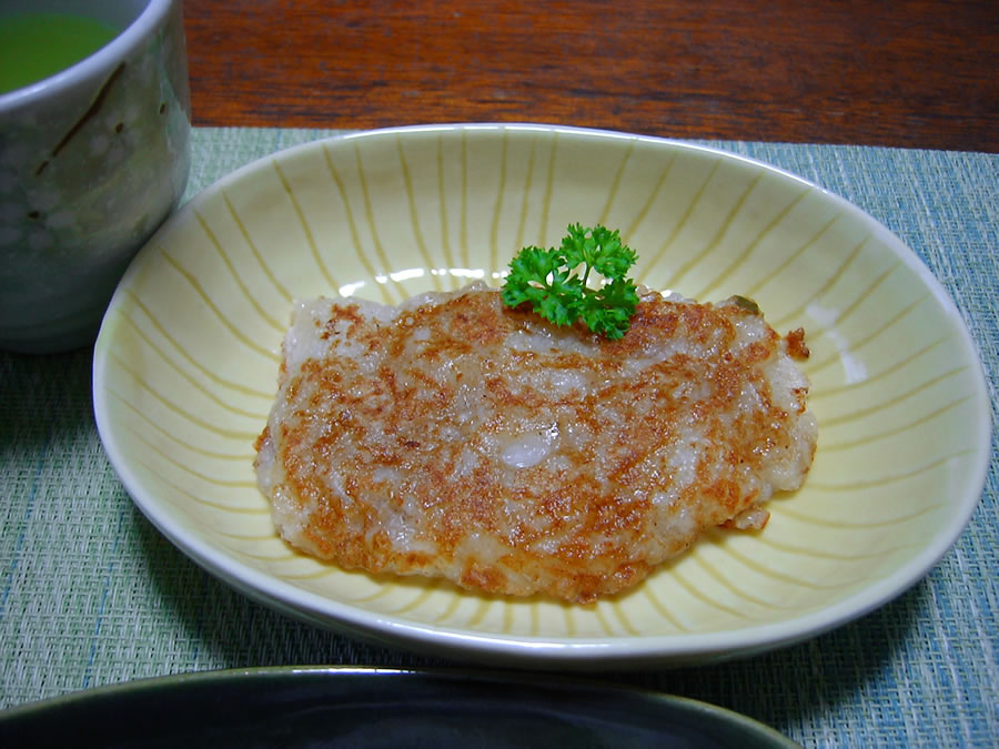 焼き鮭と山芋のバンバン焼き