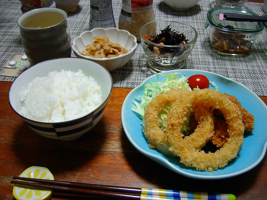 ヒレカツと玉ねぎのフライ