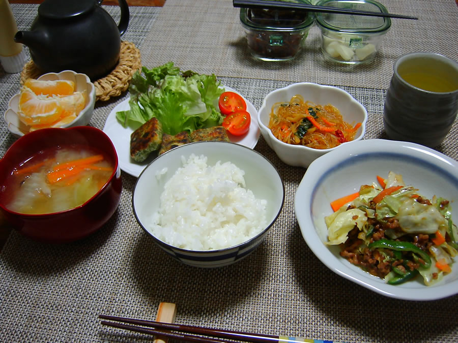 キャベツの肉みそ炒め