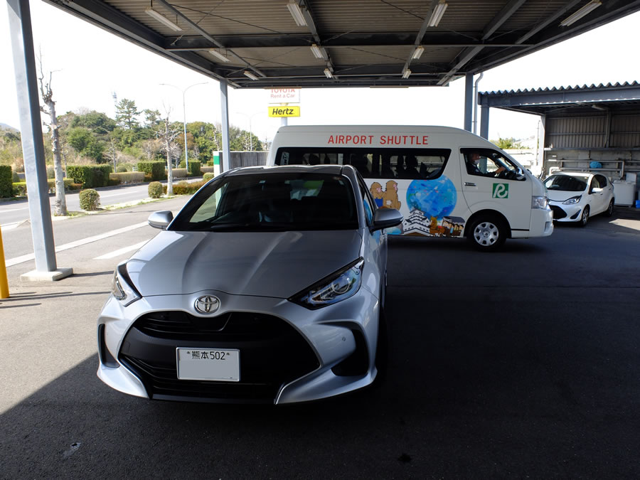 レンタカー返却大分空港へ