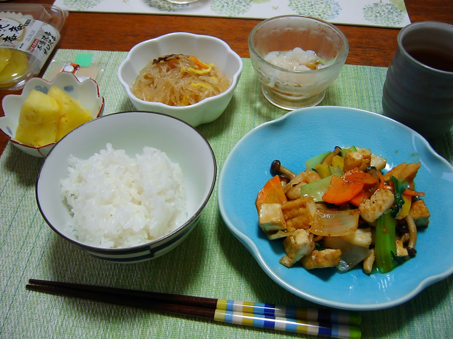 シーフードと野菜のオイスター炒め