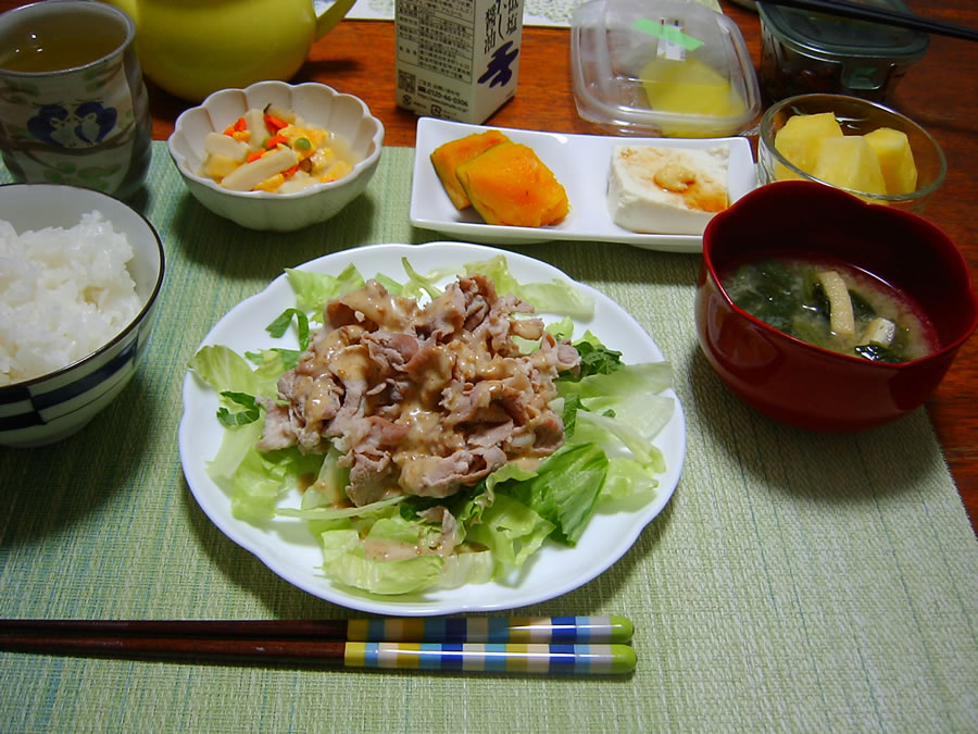 豚肉の冷しゃぶ