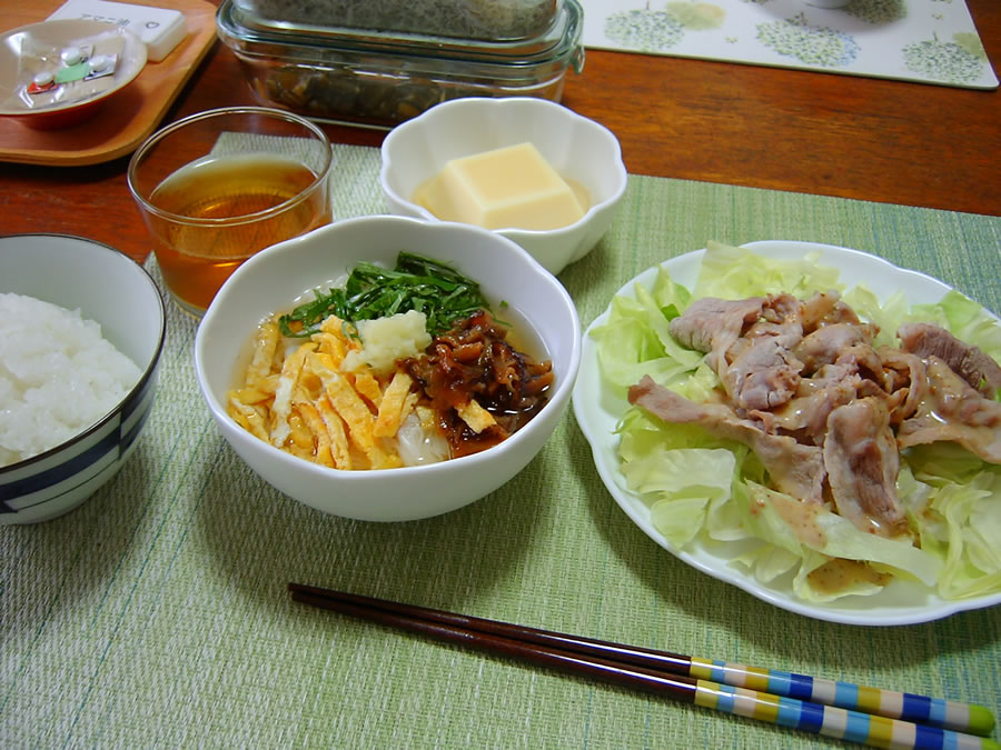 ぶっかけそうめん