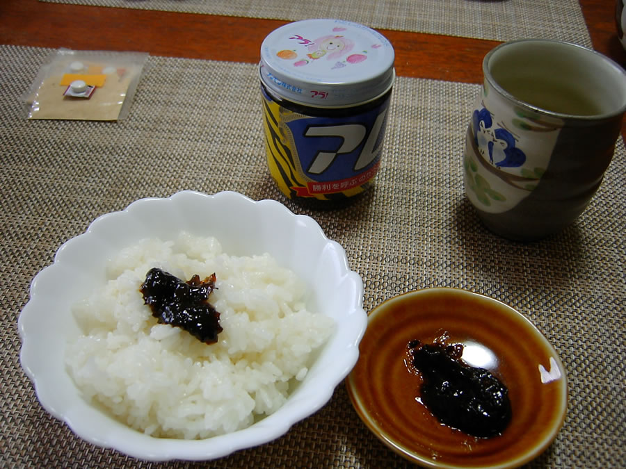 チャーシュ麺とのりの佃煮アレ