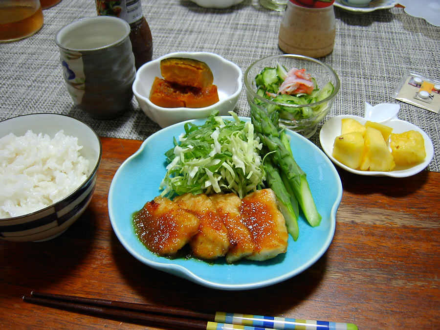 鶏の胸肉の生姜焼き