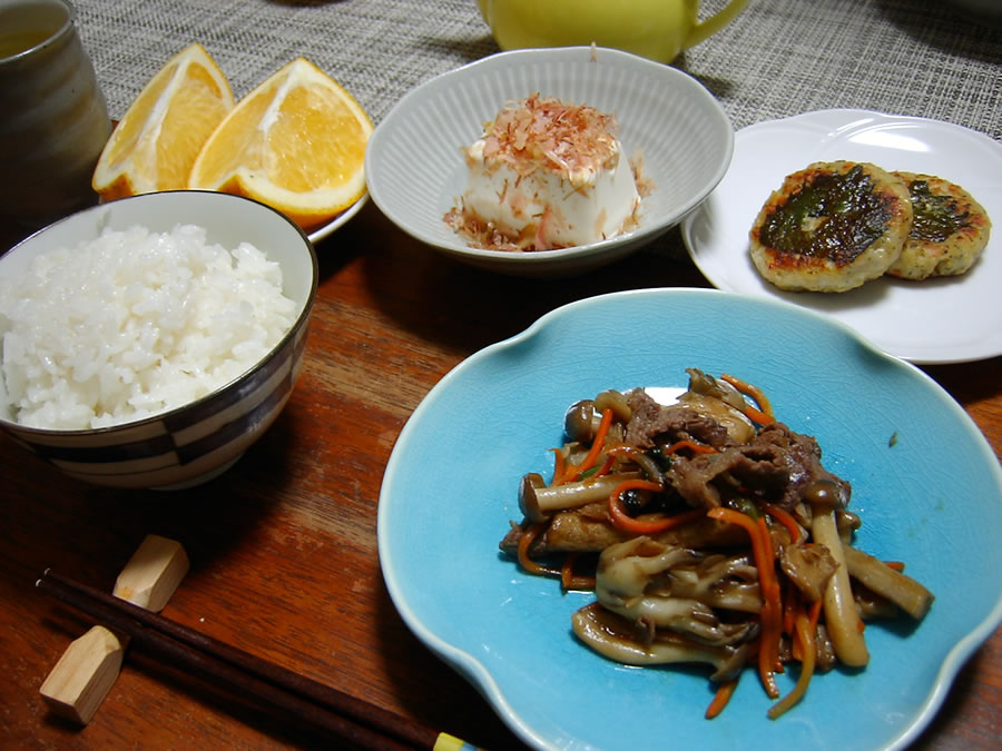 きのこと牛肉のきんぴら