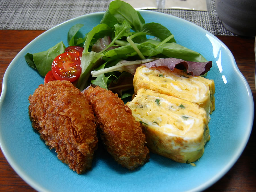 玉子焼きとコロッケ