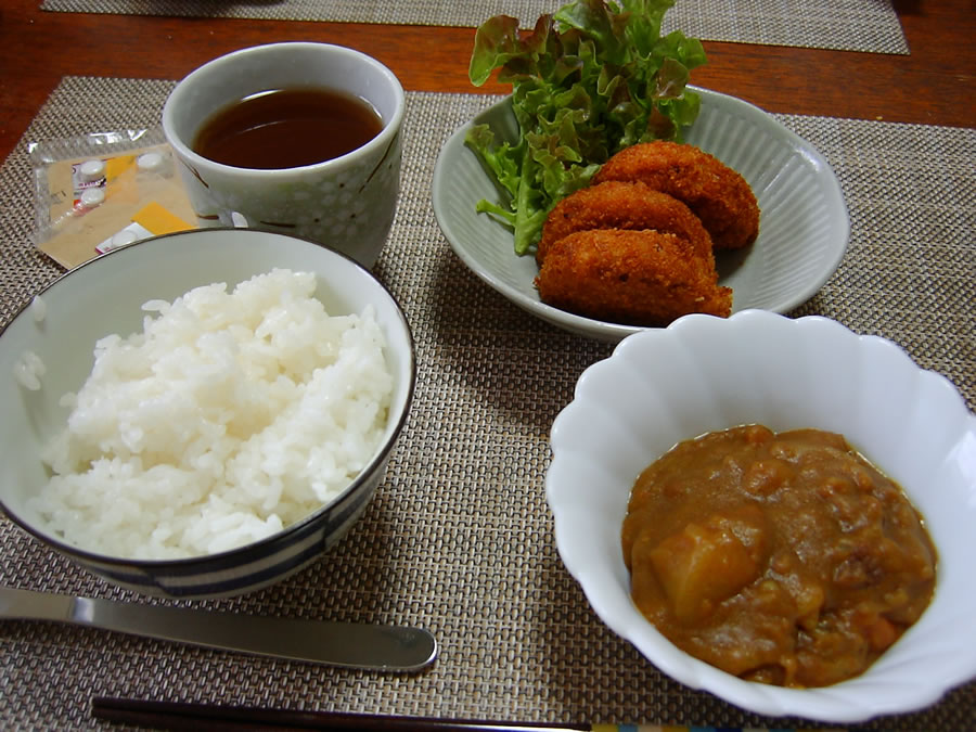 カレーとコロッケ