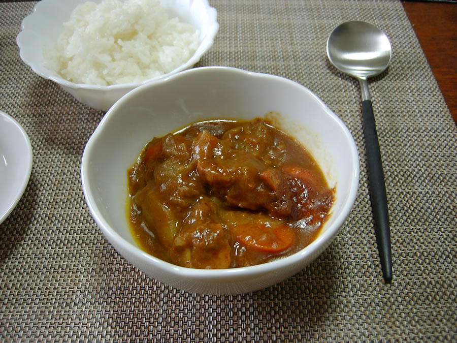 カレーと串カツ