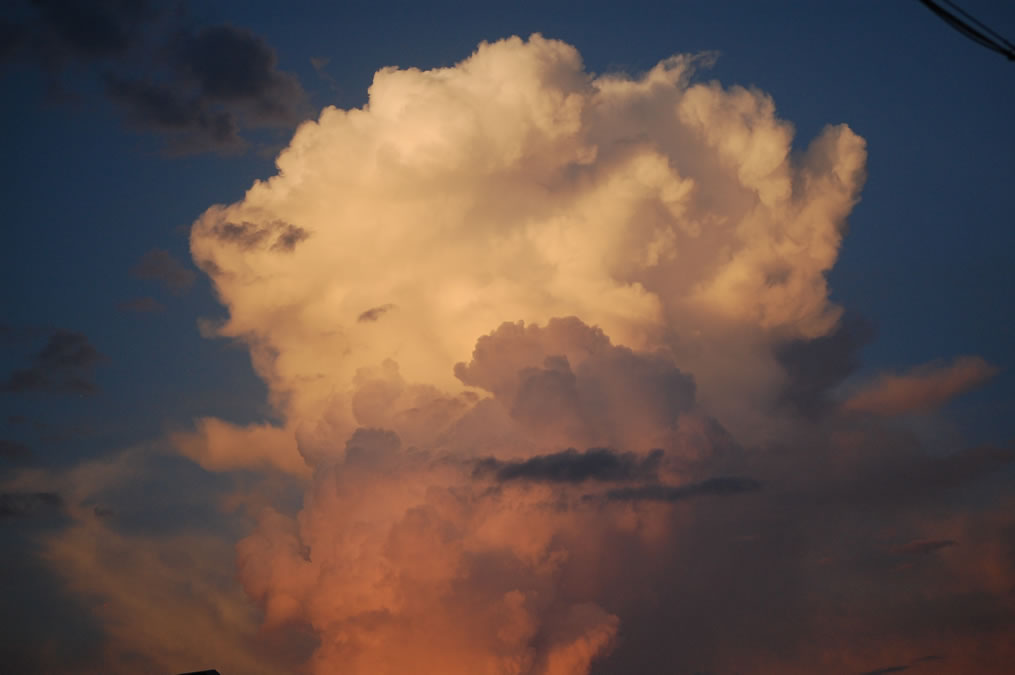 入道雲に夕焼け