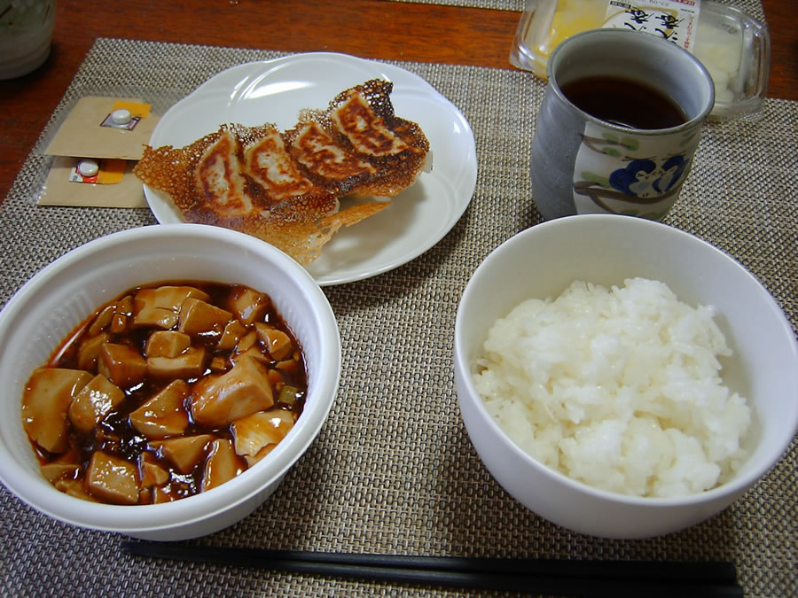 餃子と麻婆豆腐