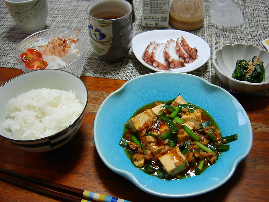 あらびきミンチのマーボ豆腐