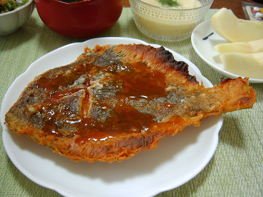 カレイの唐揚げ