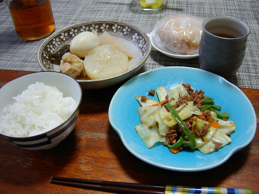 キャベツの肉みそ炒め