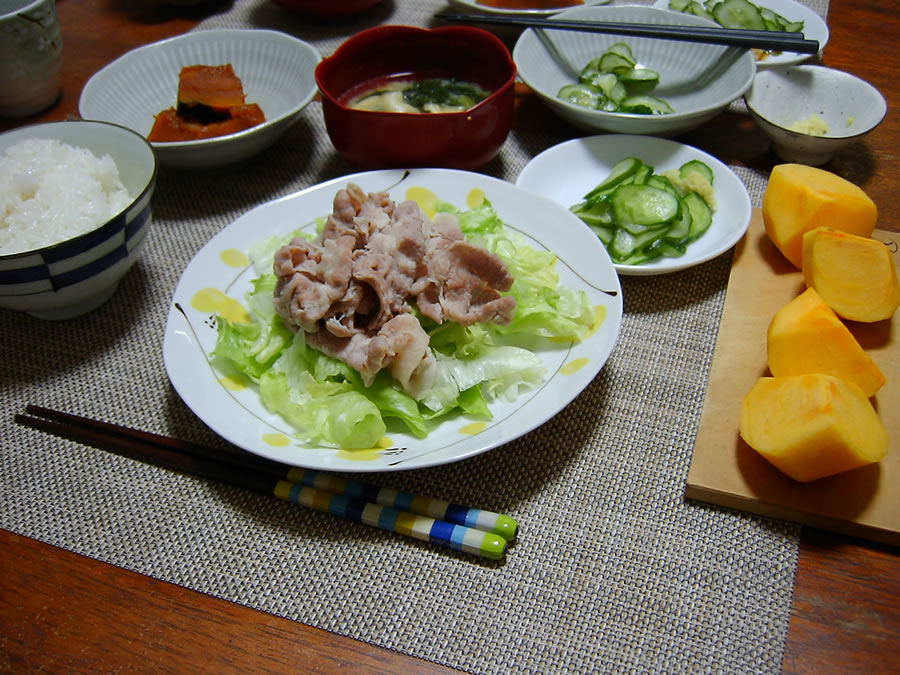 豚肉の冷しゃぶ