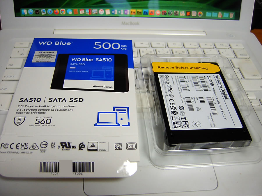 500GB SSDを開封