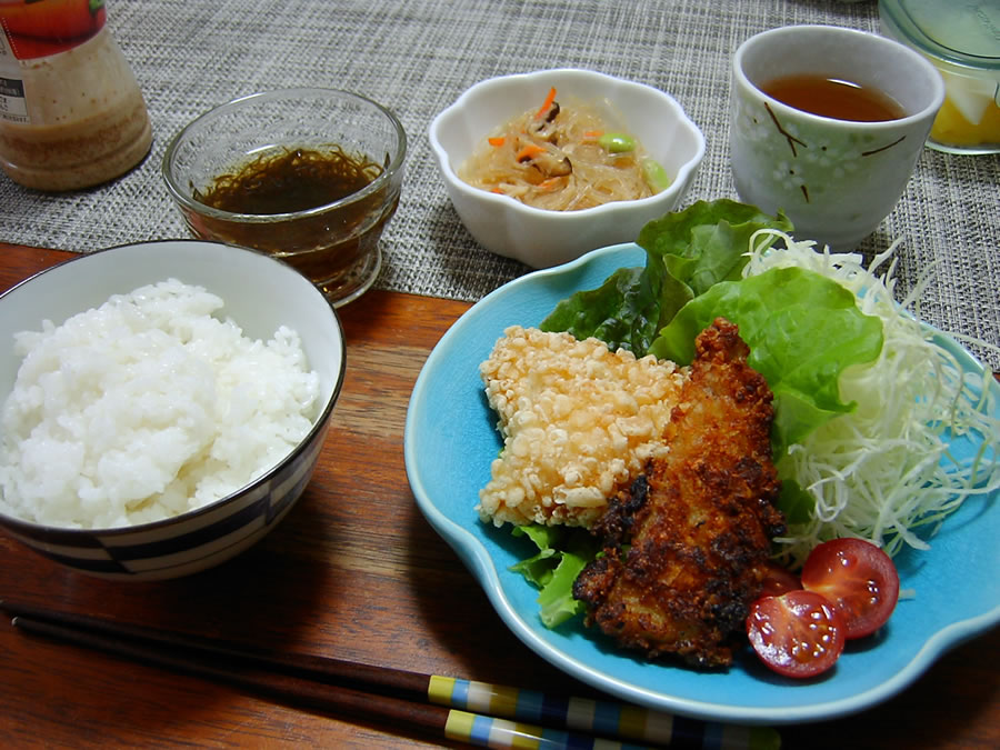 カレイのフライとチキン南蛮