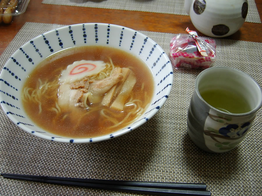 チャーシュ麺とのりの佃煮アレ