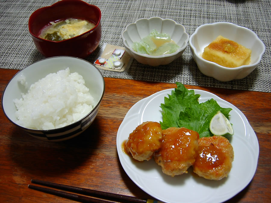 鶏肉のつくねハンバーグ