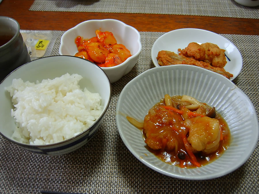 若鶏の甘酢あんかけ