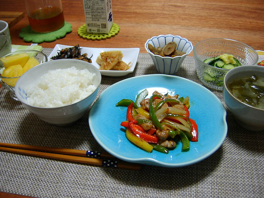 豚ヒレとカラフル野菜の甘酢炒め